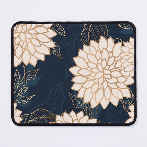 Item preview, Floral Aesthetic in Navy, Ivory and Gold designed and sold by meggydesigns.