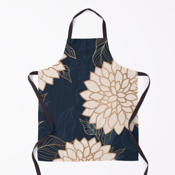 Artikelvorschau, Floral Aesthetic in Navy, Ivory and Gold entworfen und verkauft von meggydesigns.
