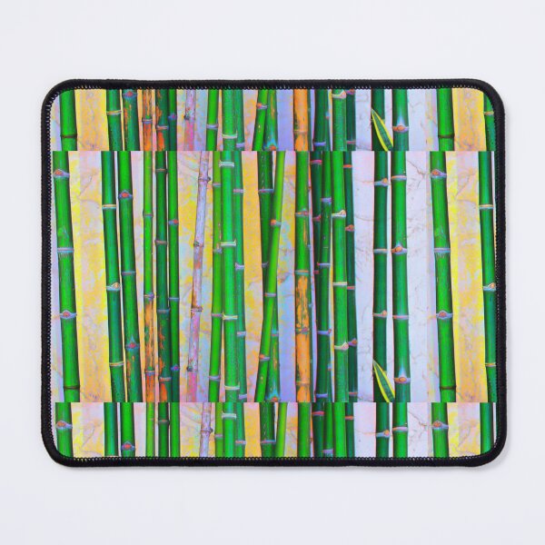 Item preview, Green Bamboo on a Blue Background  designed and sold by MUZA9.
