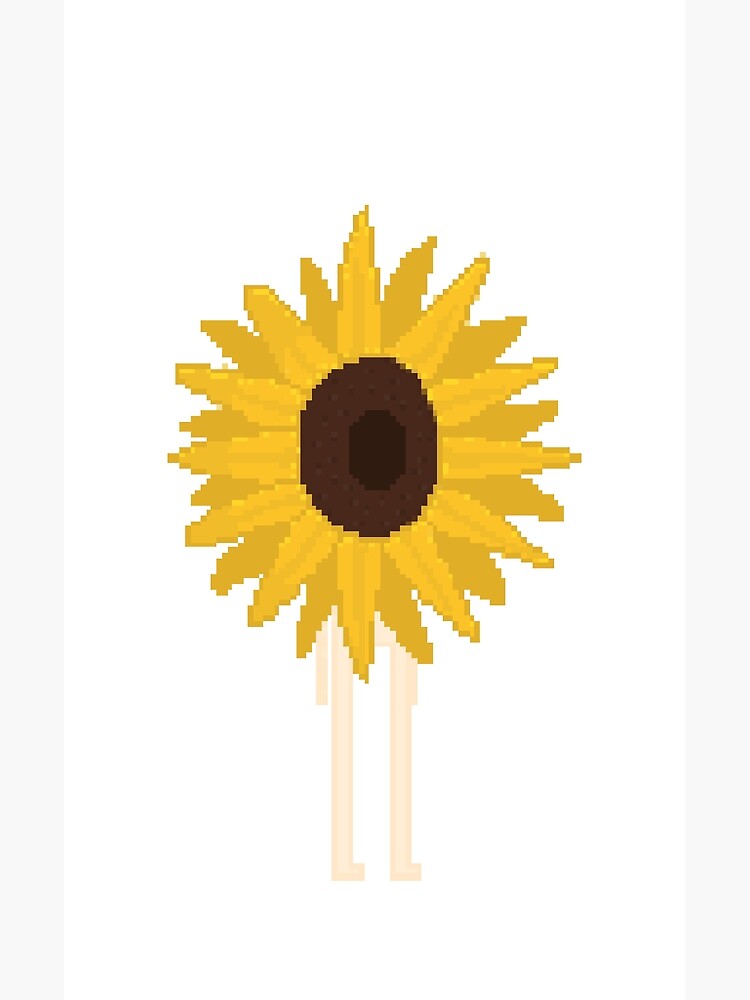 Tarjetas de felicitación «Pixel art girasol hombre» de Pyxillis | Redbubble