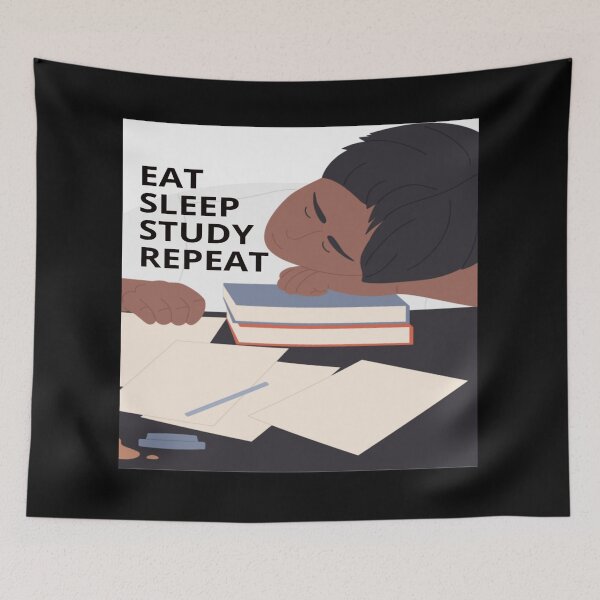 Item preview, Eat Sleep Study Repeat designed and sold by surprise-to-me.
