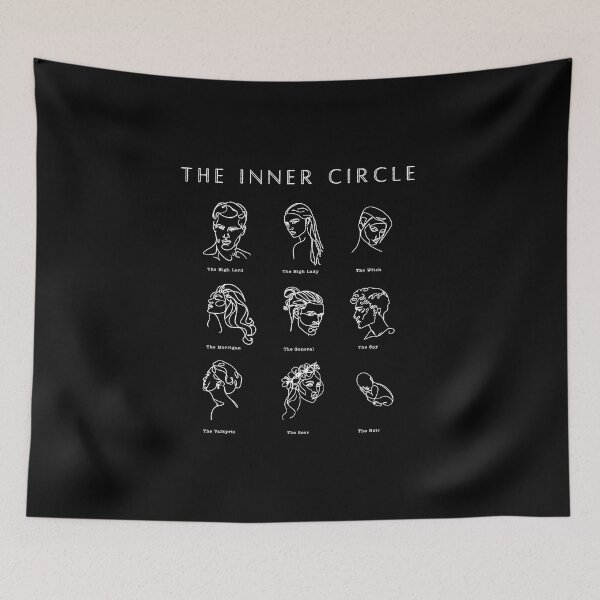 Item preview, ACOTAR Inner Circle Minimalist White designed and sold by baranskini.