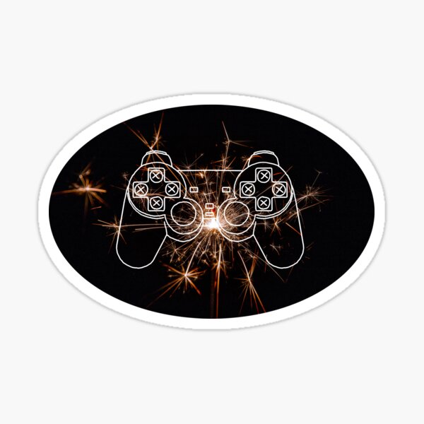 Control Pad Sparkler Sticker For Sale By BabeStars Redbubble