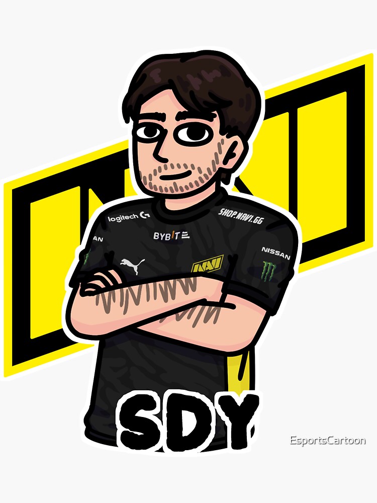 "NAVI CSGO 2022 SDY" Sticker for Sale by EsportsCartoon Redbubble