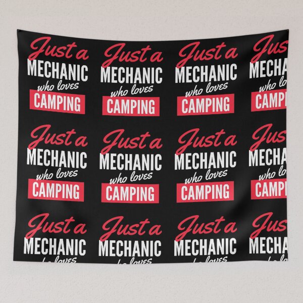 Item preview, Just A Mechanic Who Loves Camping - Gift For Men, Women, Camping Lover designed and sold by ExploreTheStore.