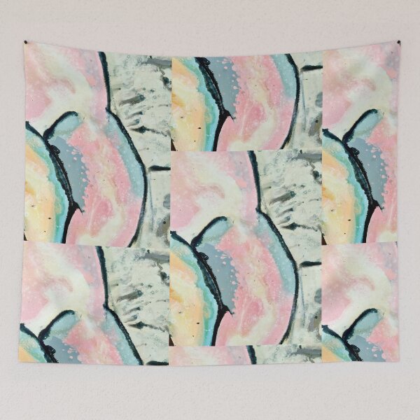 Item preview, Abstract paint pink colors pink abstracting  designed and sold by Tropical Blood.