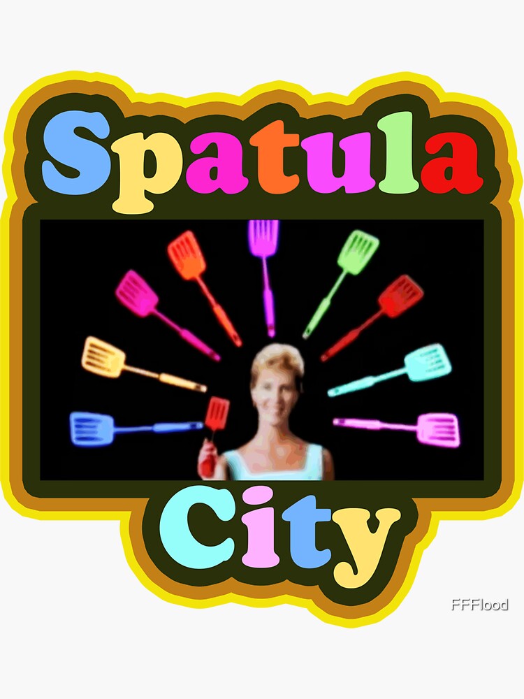 "Spatula City" Sticker for Sale by FFFlood Redbubble