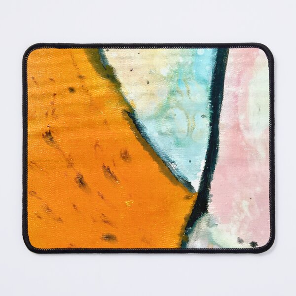 Item preview, Abstract blue orange paint textures designed and sold by Tropical Blood.