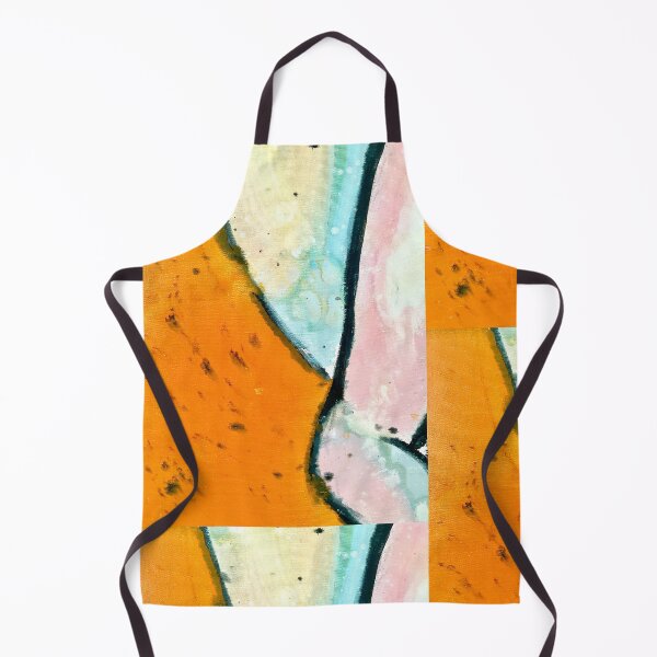 Item preview, Abstract blue orange paint textures designed and sold by Tropical Blood.