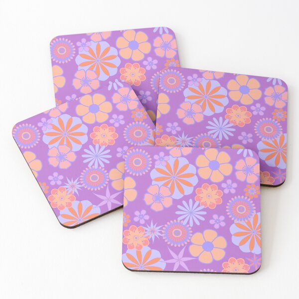 Item preview, Mod Floral 2 - Lavender-Peach designed and sold by marieofroumania.