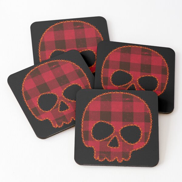 Item preview, Buffalo Plaid Skull designed and sold by Scottees.