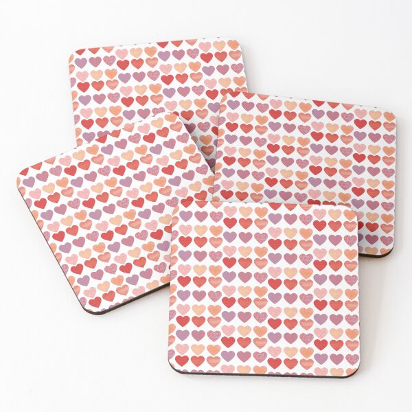 Item preview, Groupof hearts with different textures designed and sold by Martapp.