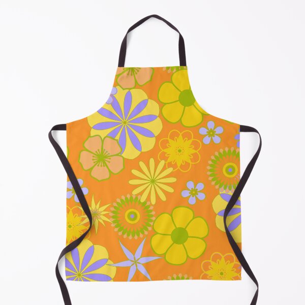 Item preview, Mod Floral 2 - Orange-Lavender designed and sold by marieofroumania.