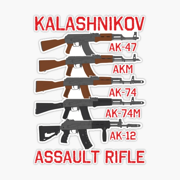 Generation of Kalashnikov assault rifles Sticker for Sale by FAawRay