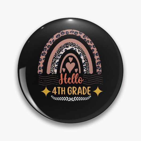 Item preview, Hello 4th Grade Teacher Leopard Rainbow designed and sold by Rainbow Designs.