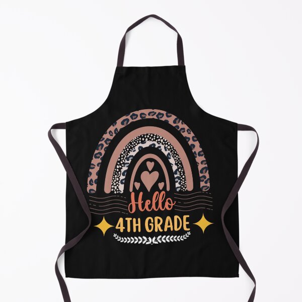 Item preview, Hello 4th Grade Teacher Leopard Rainbow designed and sold by Rainbow Designs.