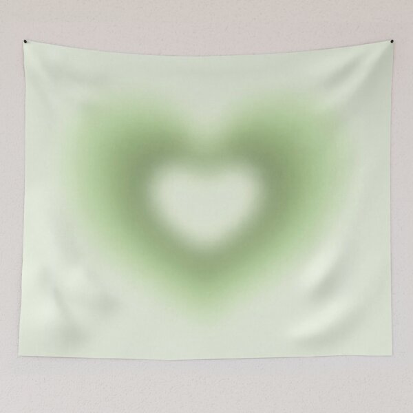 Item preview, green aura heart designed and sold by sqftv.
