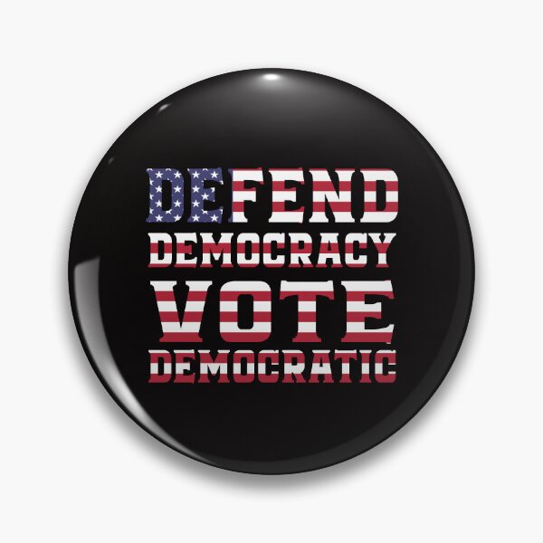 Item preview, Defend Democracy Vote Democratic designed and sold by Digital Story Time.