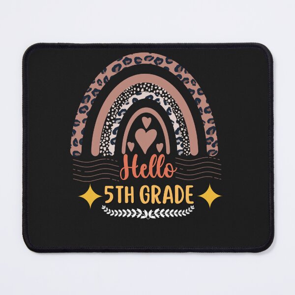 Item preview, Hello 5th Grade Teacher Leopard Rainbow designed and sold by Rainbow Designs.