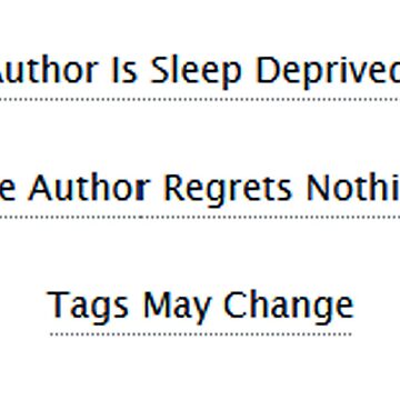 Artwork thumbnail, a03 Fanfiction Tags: The Author is Sleep Deprived, regrets nothing, tags may change by Mira Rose