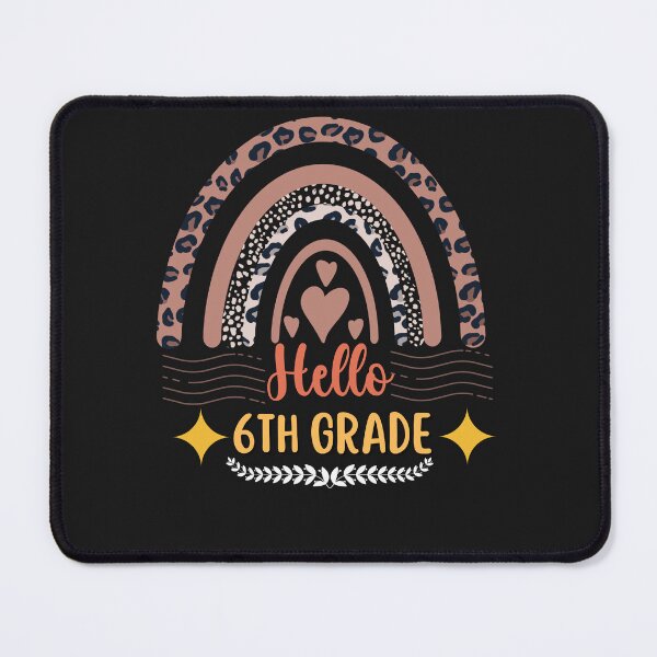 Item preview, Hello 6th Grade Teacher Leopard Rainbow designed and sold by Rainbow Designs.