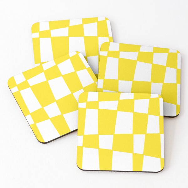 Item preview, Funky yellow checkered Pattern designed and sold by Newbrain00.