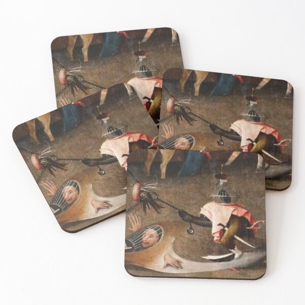 Item preview, Haywain (details) classic art by hieronymus bosch famous poster  designed and sold by Golido.