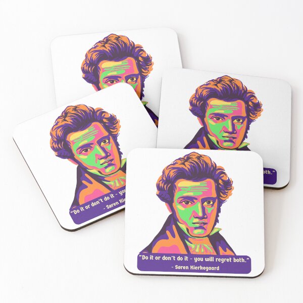 Item preview, Søren Kierkegaard Portrait and Quote designed and sold by Unhinged Heather.