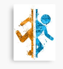 Portal Splatter Canvas Print