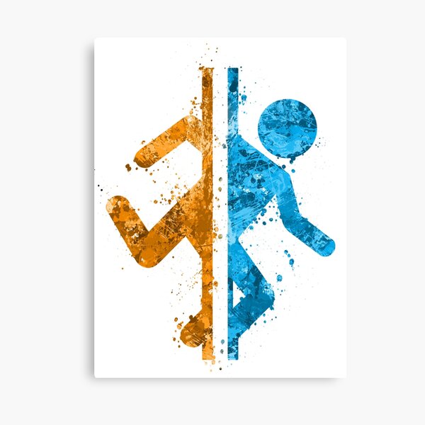 Portal Splatter Canvas Print