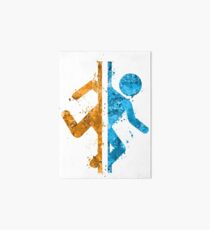 Portal Splatter Art Board Print