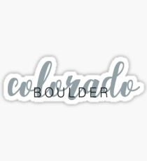 boulder Sticker
