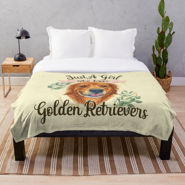 Artikelvorschau, Nur ein Mädchen, das Golden Retriever liebt - Golden Retriever Dogs entworfen und verkauft von DebbisPalette.