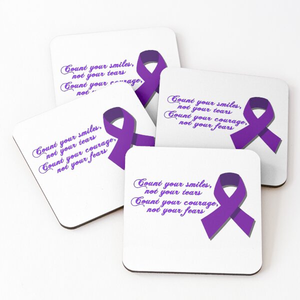 Item preview, Count Your Smiles Purple Awareness Ribbon  designed and sold by imphavok.