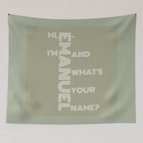 Artikelvorschau, Hi, I`m Emanuel - and what`s your name? entworfen und verkauft von AnnabellaRh.