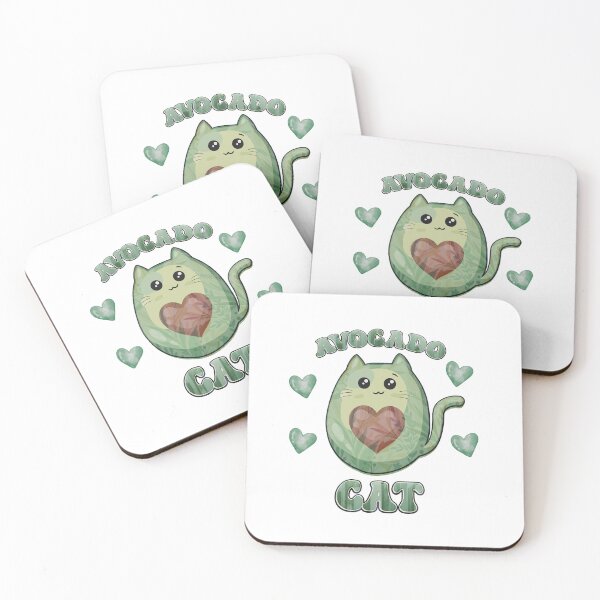 Item preview, Cute Avocado Cat designed and sold by HappyLifeCreate.