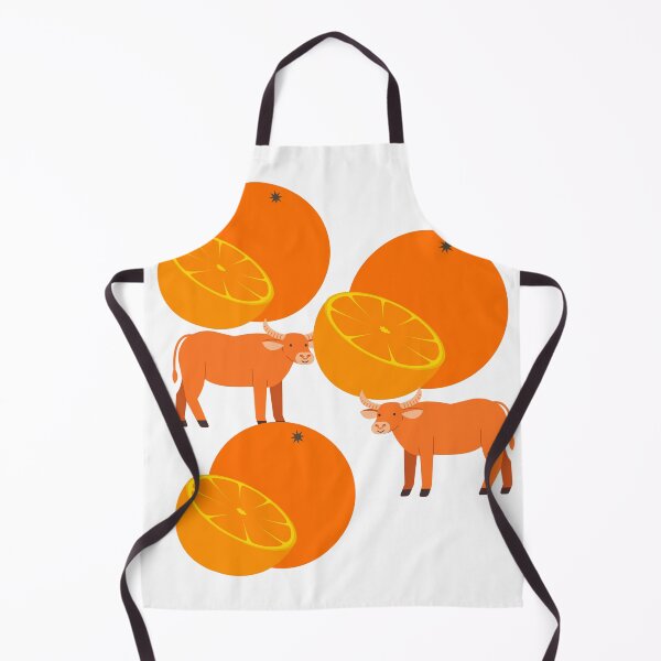 Item preview,  COLOFULLY ORANGES WITH COWS. designed and sold by marie1919.
