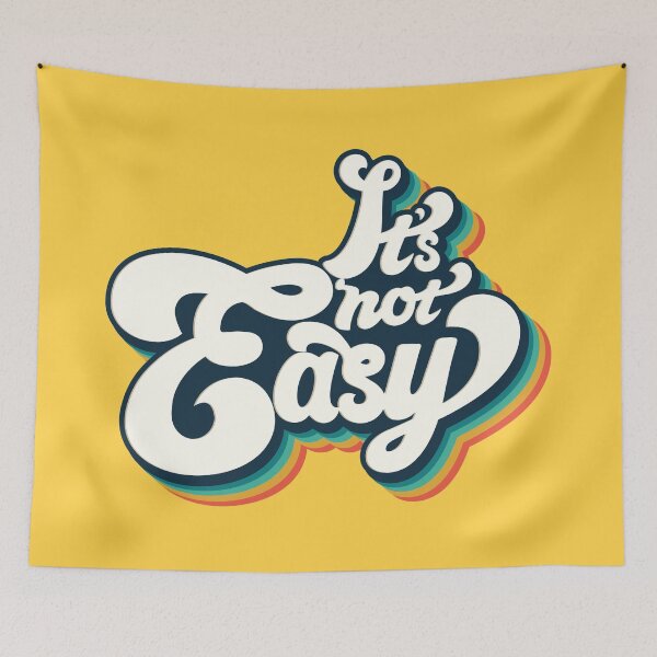 Item preview, It's Not easy - 80's retro designed and sold by blurbox.