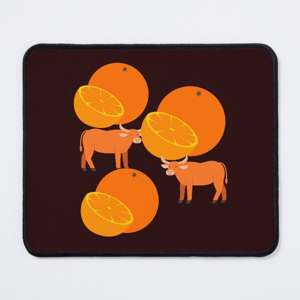 Item preview, COLOFULLY ORANGES WITH COWS. designed and sold by marie1919.