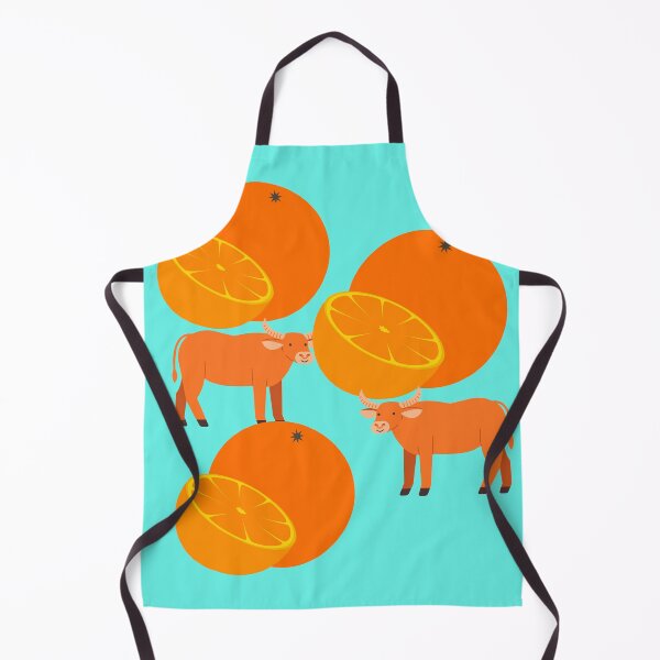 Item preview,  COLOFULLY ORANGES WITH COWS. designed and sold by marie1919.