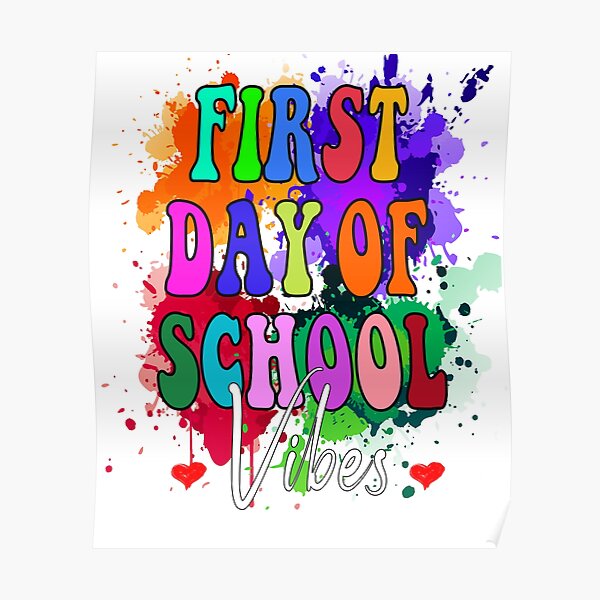 happy-first-day-of-school-teacher-kid-welcome-back-to-school-poster