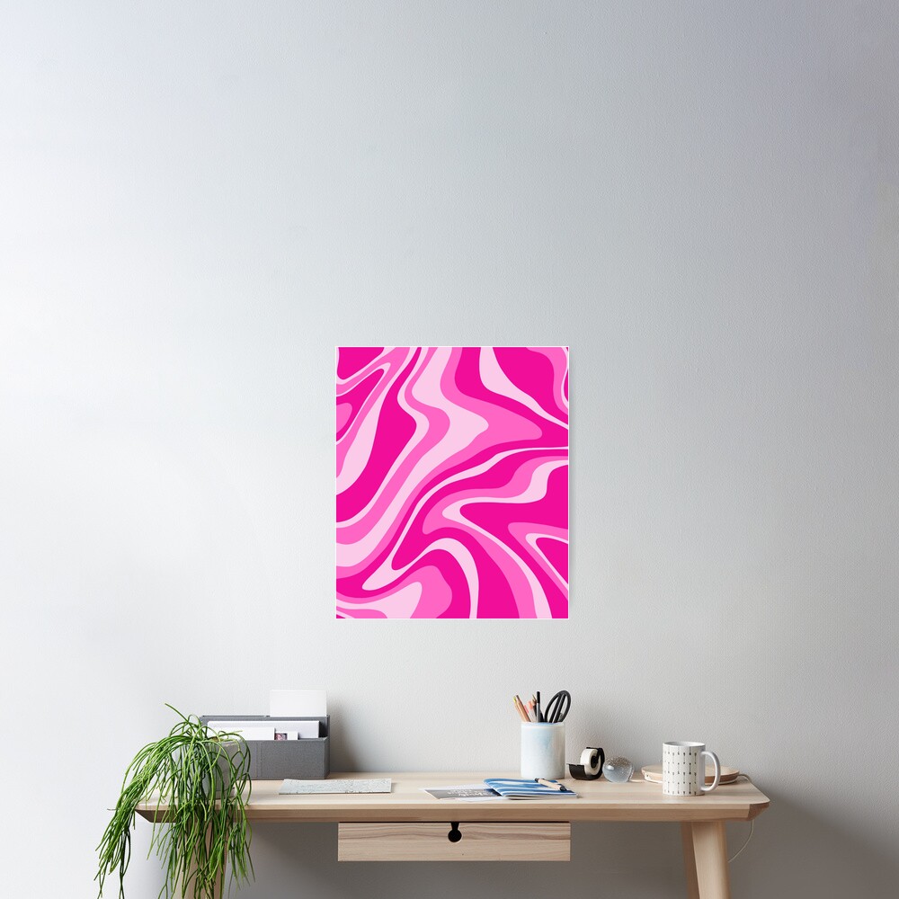 &ldquo;Preppy, Pink, Aesthetic, Retro, Swirl, Preppy Aesthetic&rdquo; Poster for