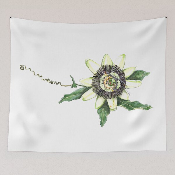 Item preview, Passion flower watercolour designed and sold by Malu-Iriarte.