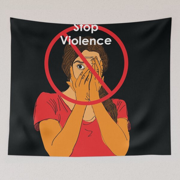 Item preview, Stop Violence against women banner . Concept of domestic abuse and sexual harassment. designed and sold by KARTICK DUTTA.
