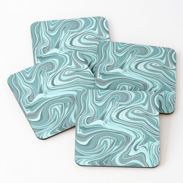 Item preview, Blue and grey marble abstract pattern design designed and sold by AI ART Studio.