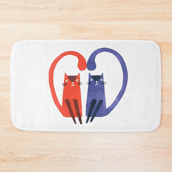 Item preview, Love Cats watercolour cat painting designed and sold by KatyClemmans.