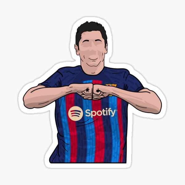 Robert Lewandowski Barcelona Sticker For Sale By Zmsickmarvel Redbubble 4892