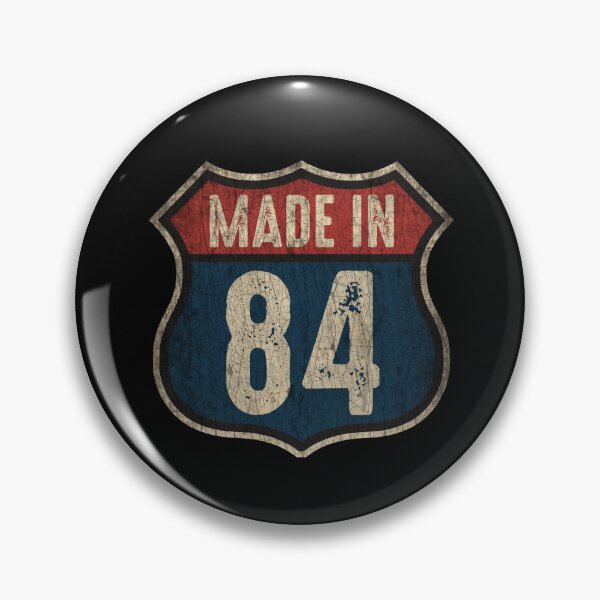 Item preview, Vintage 1984 Trucker Birthday 38 Years Old Interstate Shield designed and sold by MintaApparel.