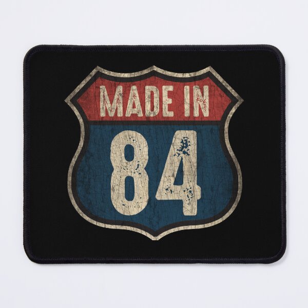 Item preview, Vintage 1984 Trucker Birthday 38 Years Old Interstate Shield designed and sold by MintaApparel.
