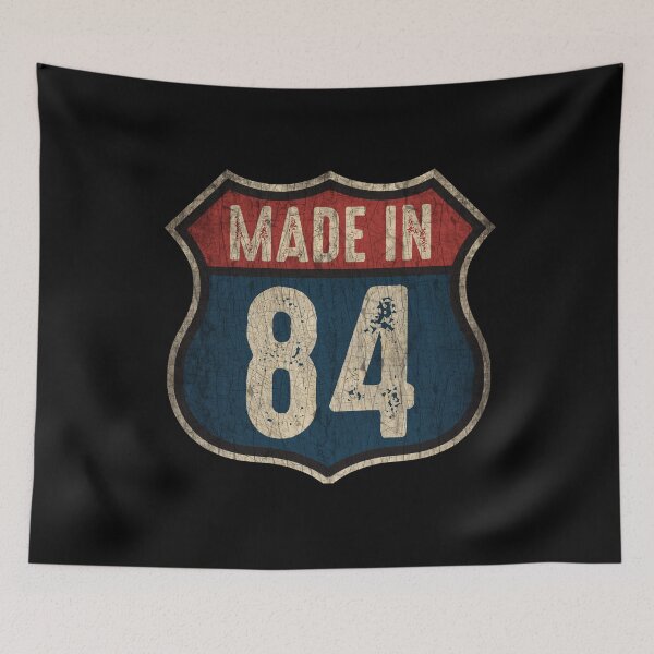 Item preview, Vintage 1984 Trucker Birthday 38 Years Old Interstate Shield designed and sold by MintaApparel.